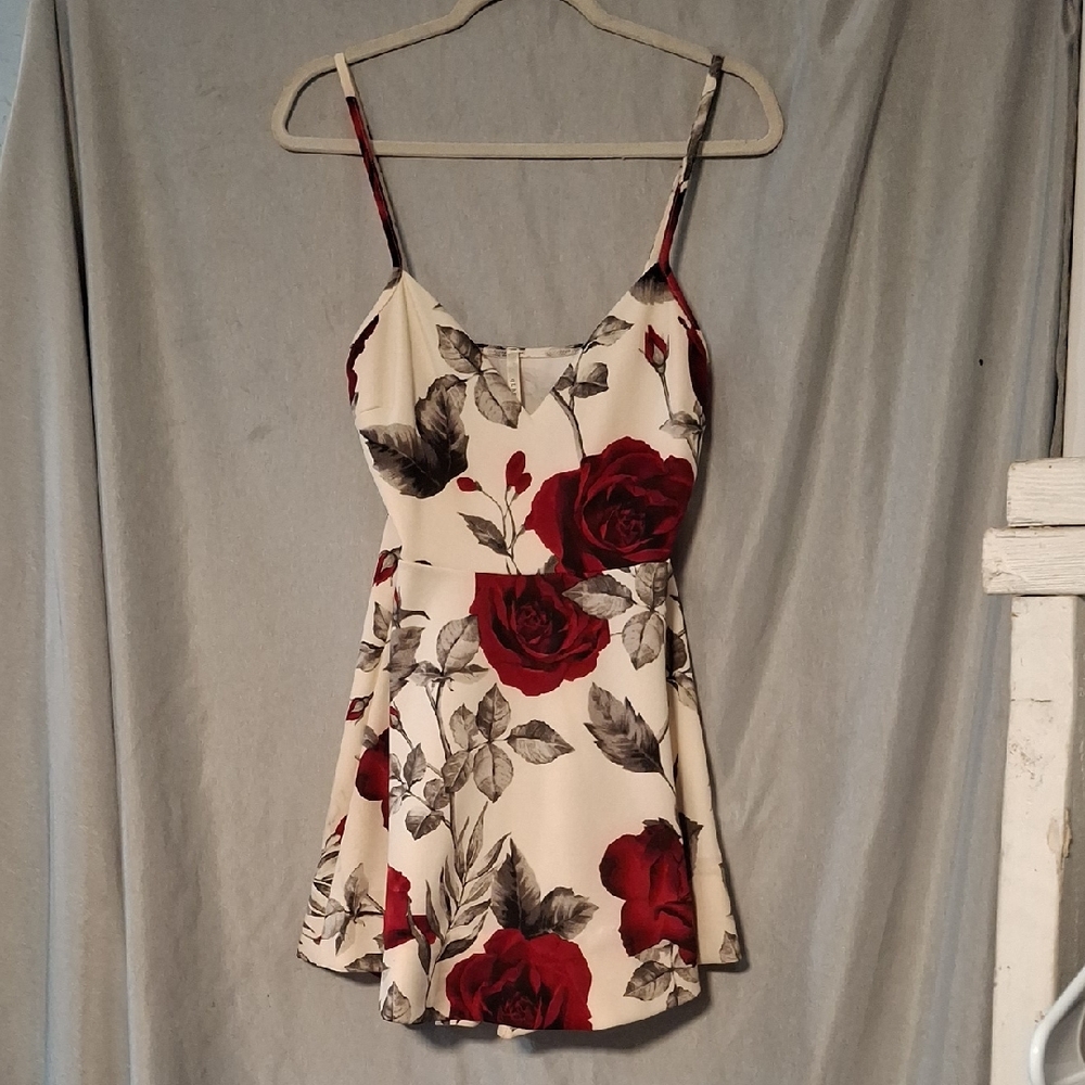 Floral Spaghetti Strap Dress